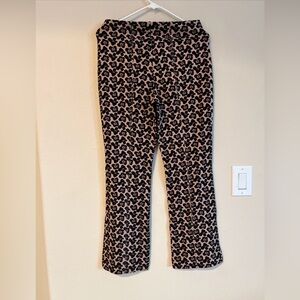 NWOT Anthropologie Maeve Black and Pink Floral pants